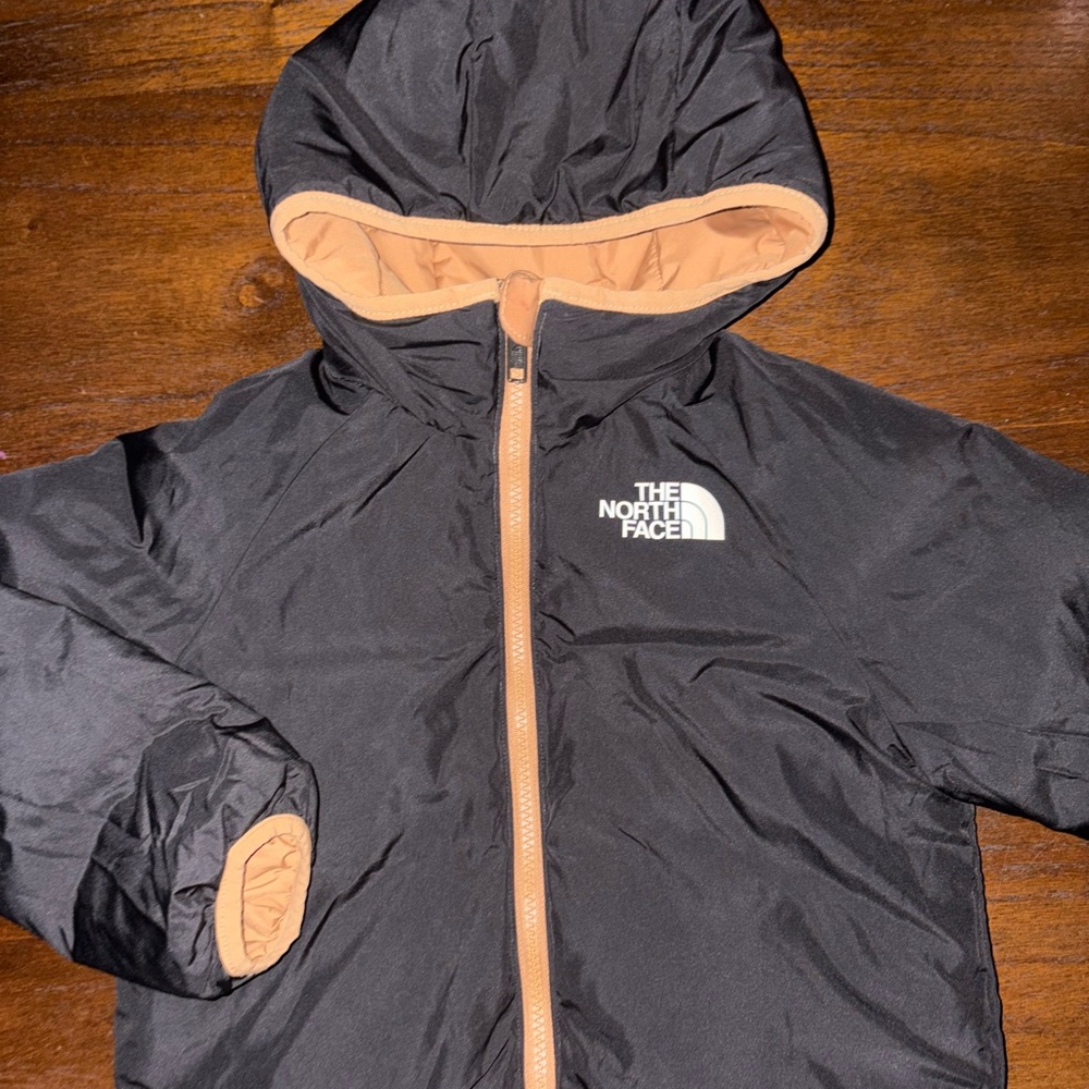 The North Face Black and Tan Kids Puffer Jacket